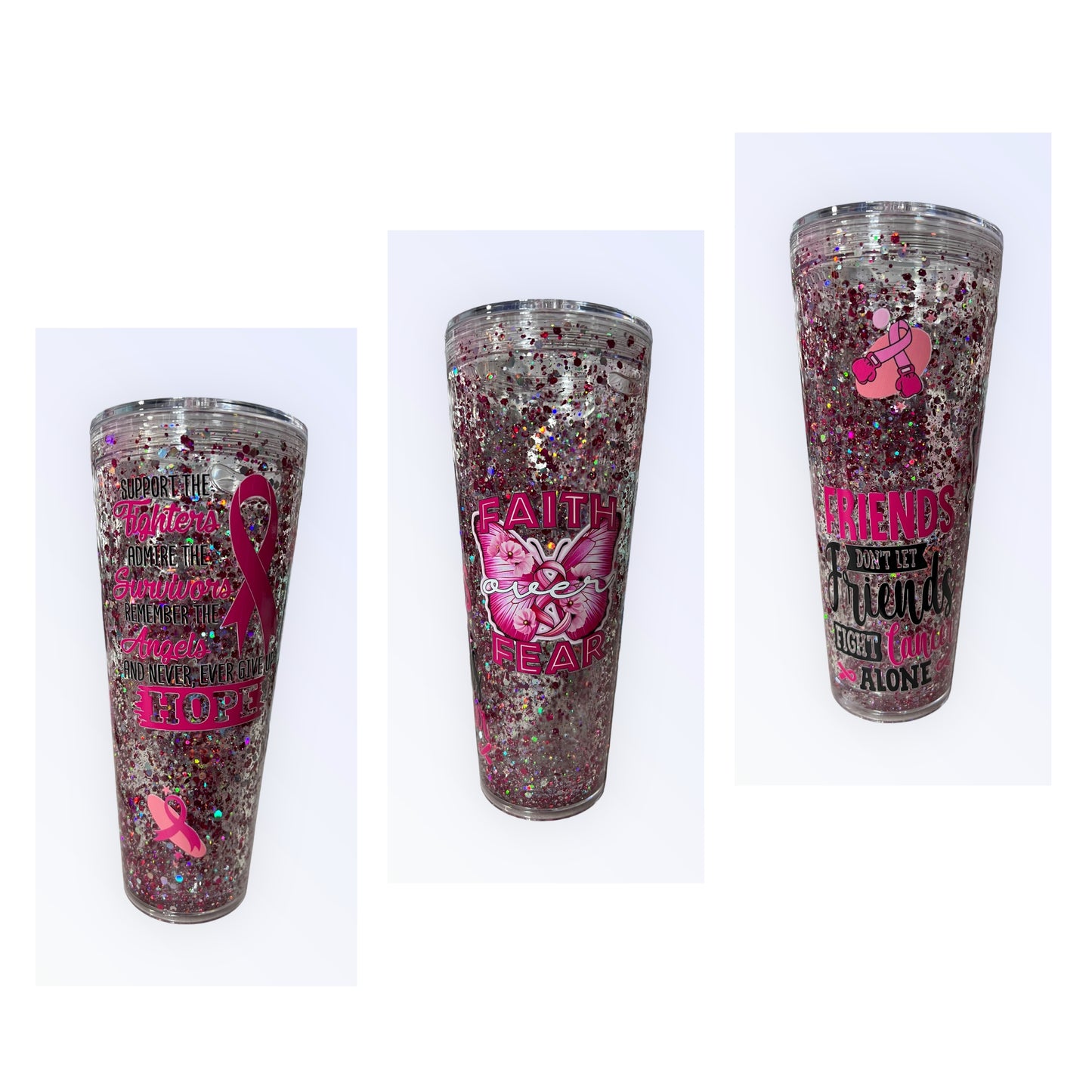 Custom Breast Cancer Tumbler ®
