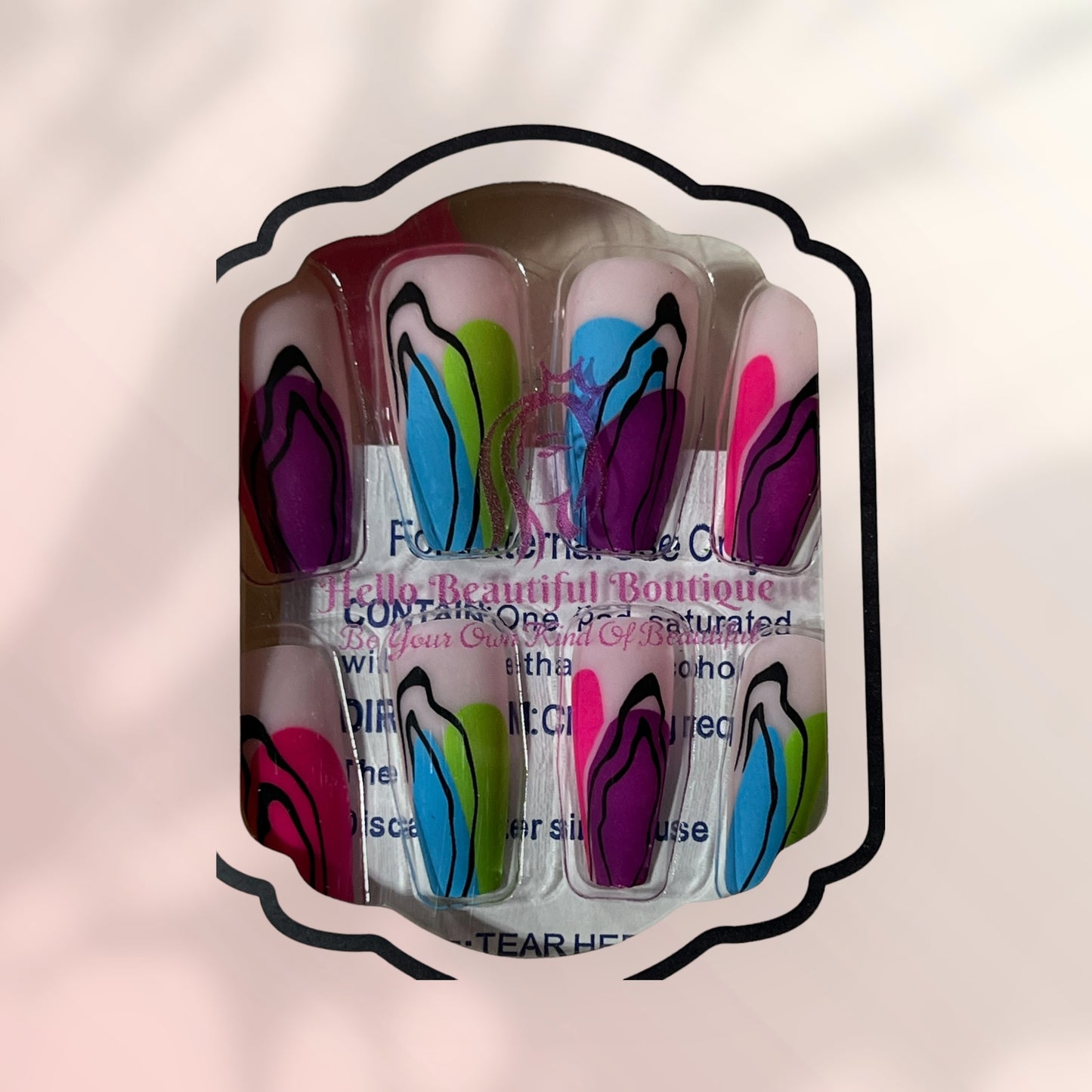 Hello Beautiful Boutique False Nails Ballerina Style®