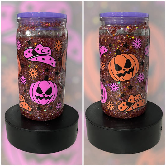 Custom Halloween Glitter Tumbler Cup®